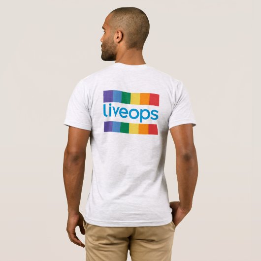 Livoeps "Pride" Logo Linker borst T-shirt (Achterkant volledig)