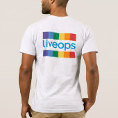 Livoeps "Pride" Logo Linker borst T-shirt (Achterkant)