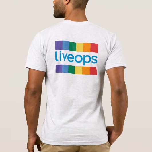 Livoeps "Pride" Logo Linker borst T-shirt (Achterkant)