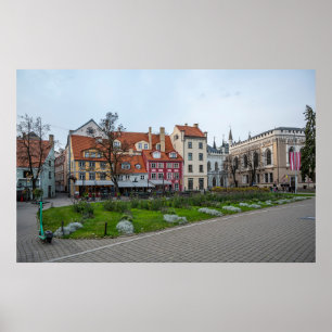 Livu-plein in Riga, Letland Poster