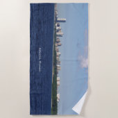Liwaukee Skyline-badhanddoek Strandlaken (Voorkant)