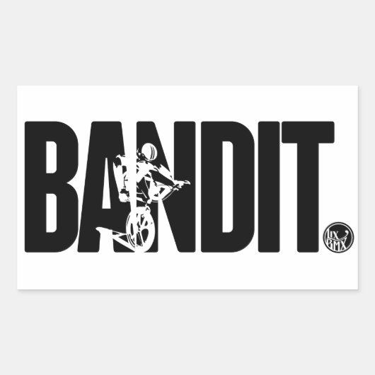 LixBMX 'Bandit' BMX-sticker Rechthoekige Sticker (Voorkant)