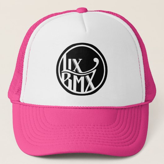 LixBMX Logo Trucker - Roze Trucker Pet (Voorkant)