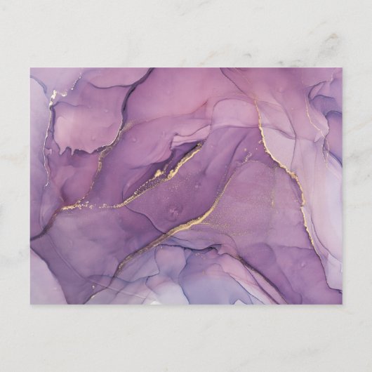 LIXE MARBLE ABSTRACT PAARS ANNOUNCTION BRIEFKAART (Achterkant)