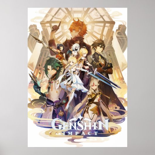 Liyue Genshin Impact Poster (Voorkant)