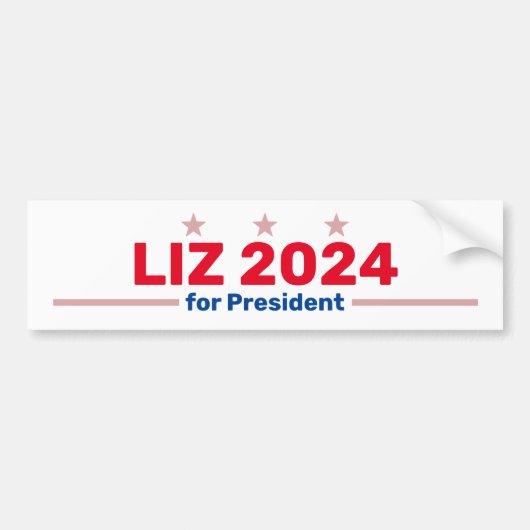Liz 2024 bumpersticker (Voorkant)