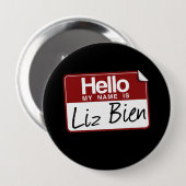 LIZ BIEN RONDE BUTTON 4,0 CM (Voorkant /achterkant)