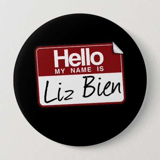 LIZ BIEN RONDE BUTTON 4,0 CM (Voorkant)