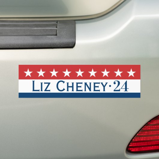 Liz Cheney 2024 Bumpersticker (Op auto)