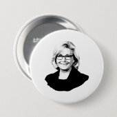 LIZ CHENEY 2024 RONDE BUTTON 7,6 CM (Voorkant /achterkant)