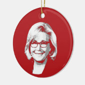 LIZ CHENEY KERAMISCH ORNAMENT (Links)