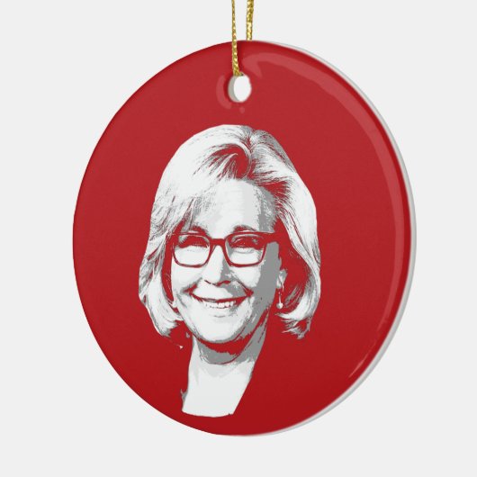 LIZ CHENEY KERAMISCH ORNAMENT (Links)
