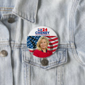 Liz Cheney voor President '24 Ronde Button 7,6 Cm (In situ)