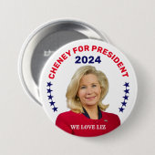 Liz Cheney voor President Ronde Button 7,6 Cm (Voorkant /achterkant)