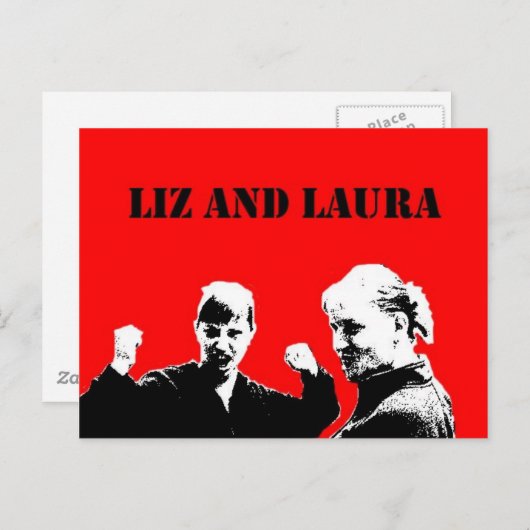 Liz en Laura Briefkaarten (Voorkant / Achterkant)