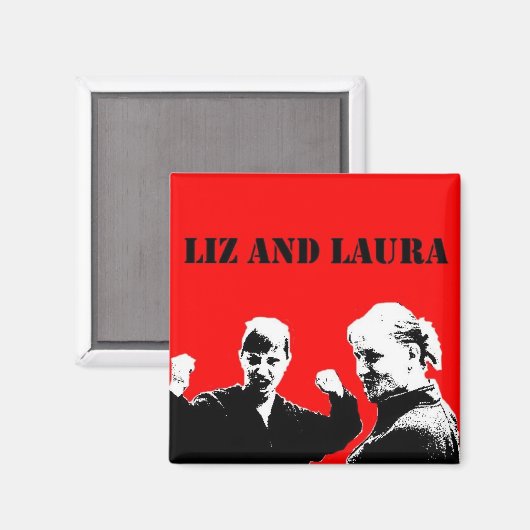 Liz en Laura Magnet (Che stijl) (Voorkant / Achterkant)