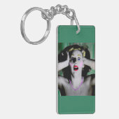 Liz is geschokt en doodsbang sleutelhanger (Voorkant Links)