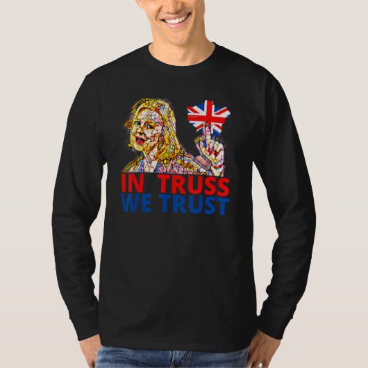 Liz Truss  Richi Sunak British Wealthy Tory member T-shirt (Voorkant)