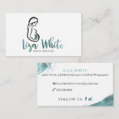 Liza White Birth Services Visitekaartje (Voorkant / Achterkant)