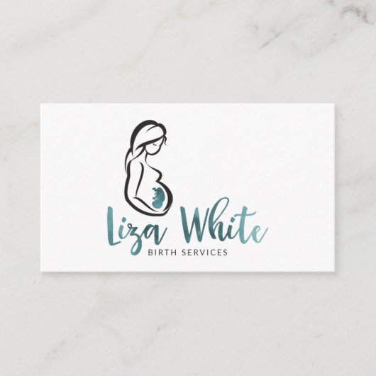 Liza White Birth Services Visitekaartje (Voorkant)