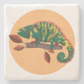 Lizard 2 Stone Onderzetter (Voorkant)