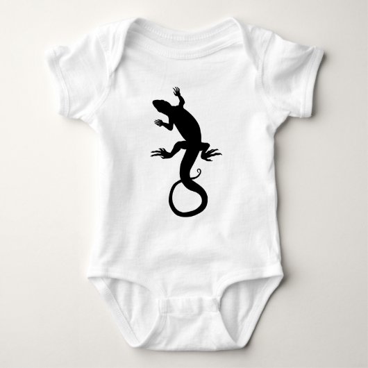 Lizard Art Baby Reptile Jumper Romper (Voorkant)