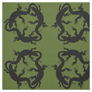 Lizard Art Fabric Reptile lizard Pattern Fabrics Stof