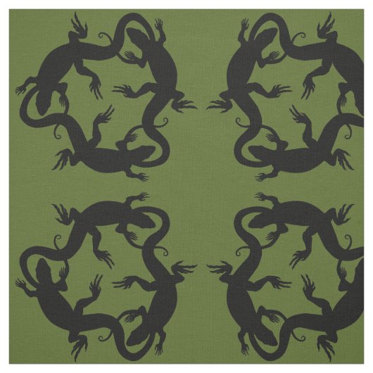 Lizard Art Fabric Reptile lizard Pattern Fabrics Stof (Swatch)