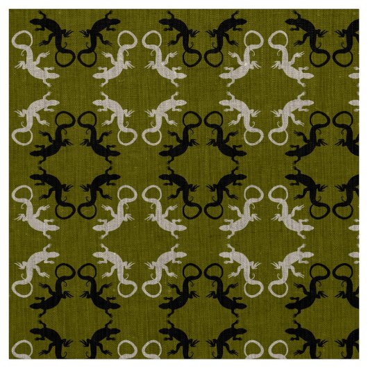 Lizard Art Fabric Reptile lizard Pattern Fabrics Stof (Swatch)