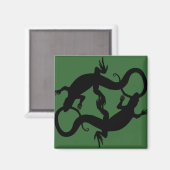 Lizard Art Fridge Magnet Reptile Giften & Magnets (Voorkant / Achterkant)