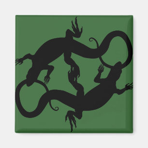 Lizard Art Fridge Magnet Reptile Giften & Magnets
