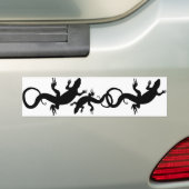 Lizard Art Gifts Lizard Bumpersticker Reptile Art (Op auto)