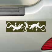 Lizard Art Gifts Lizard Bumpersticker Reptile Art (Op auto)