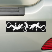 Lizard Art Gifts Lizard Bumpersticker Reptile Art (Op auto)
