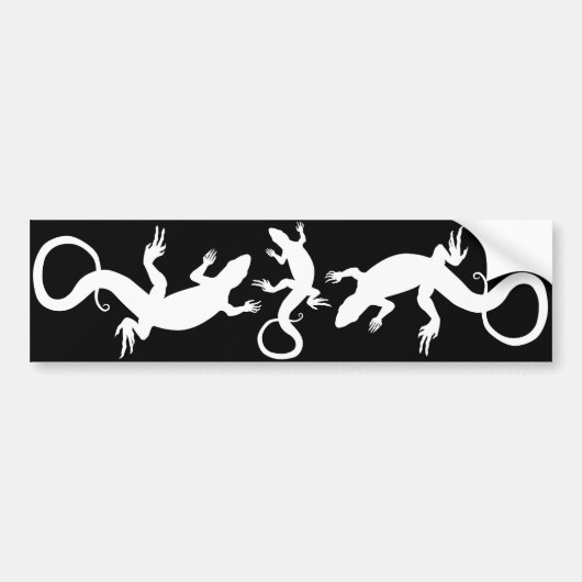Lizard Art Gifts Lizard Bumpersticker Reptile Art (Voorkant)