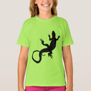 Lizard Art Girl's Jersey Reptiel Baseball Jersey T-shirt