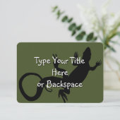 Lizard Art Invitalized Reptile RSVP (Staand voorkant)