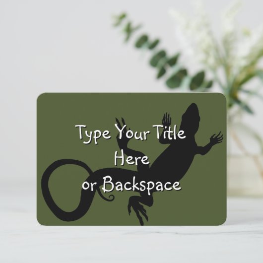 Lizard Art Invitalized Reptile RSVP (Staand voorkant)