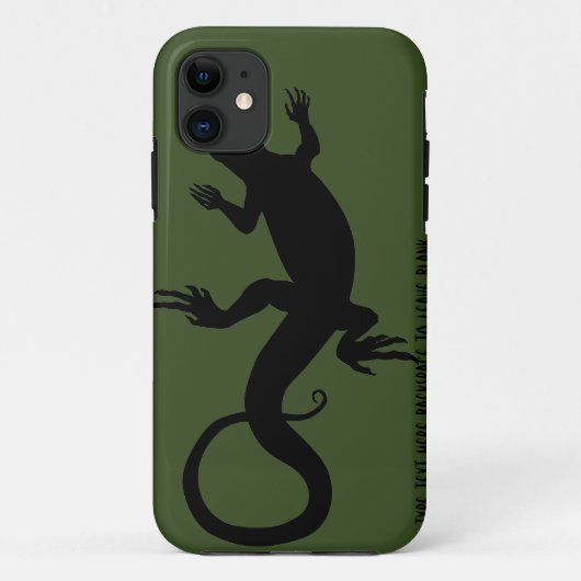 Lizard Art iPhone 5 Hoesje Personaliseer Retro Rep (Achterkant)