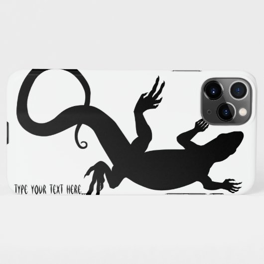 Lizard Art iPhone Cases Gepersonaliseerde reptiele iPhone Hoesje (Achterkant horizontaal)