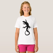 Lizard Art Kind T-shirt Reptiel Shirten Meisjes T- (Voorkant volledig)