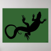 Lizard Art Poster Reptile Art Print Poster Large (Voorkant)