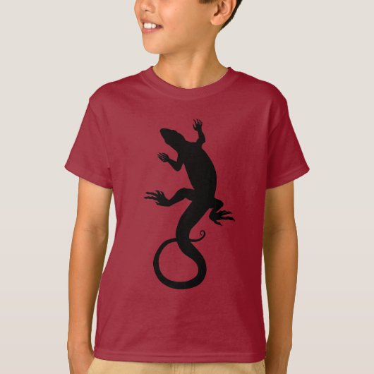 Lizard Art Shirten Kind hagedis Shirt lange mouw (Voorkant)
