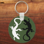 Lizard Art Sleutelhanger Cool Retro Reptile Art ca (Voorkant)