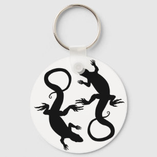 Lizard Art Sleutelhanger Cool Retro Reptile Art ca