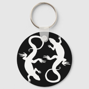 Lizard Art Sleutelhanger Cool Retro Reptile Art ca