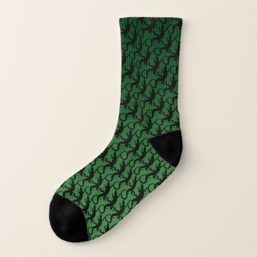 Lizard Art Socks Cool Reptile soks aanpassen Sokken (Links - buitenkant)