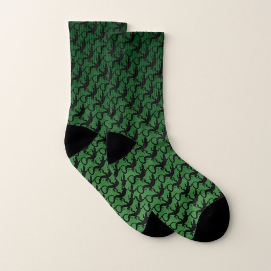 Lizard Art Socks Cool Reptile soks aanpassen Sokken (Paar)