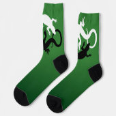 Lizard Art Socks Yin Yang Reptile Socks Custom Sokken (Links)