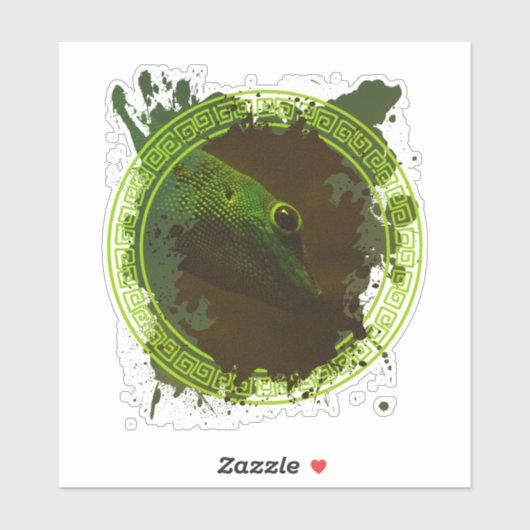 Lizard Art Sticker (Vel)